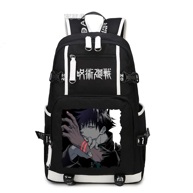 Anime Jujutsu Kaisen Yuji Itadori Backpack Cosplay Canvas Bag Schoolbag Travel Bags