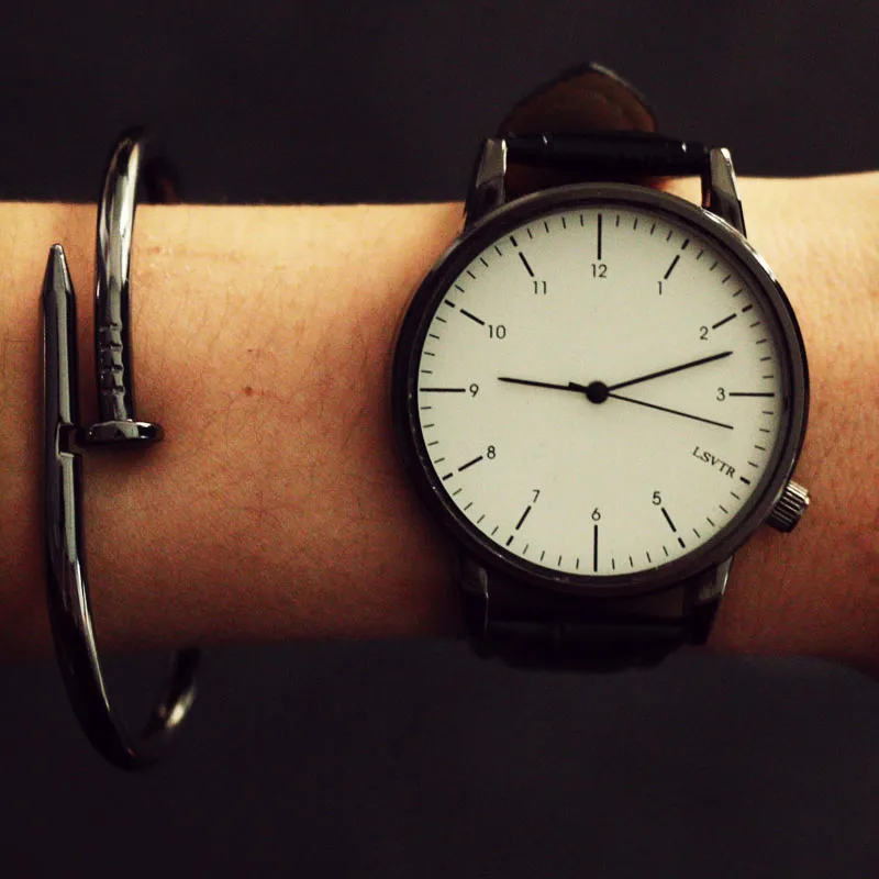 LSVTR парные часы высокого качества новые модные кожаные часы для влюбленных подарки для мужчин и женщин парные часы без браслета