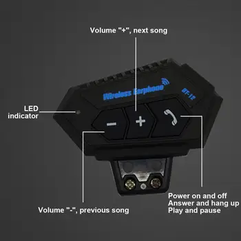 

Helmet Headphone Durable Motorcycle Headset Intercom Motor Bike Earphone Noise Reduction Microphone Mic