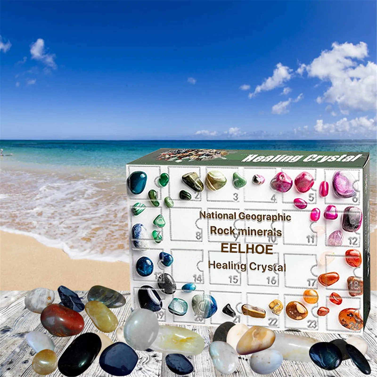 Christmas Advent Calendar 24 Grids 2021 National Geographic Rock Minerals  Eelhoe Healing Crystal Art And Craft Advent Calendar - Advent Calendars -  AliExpress