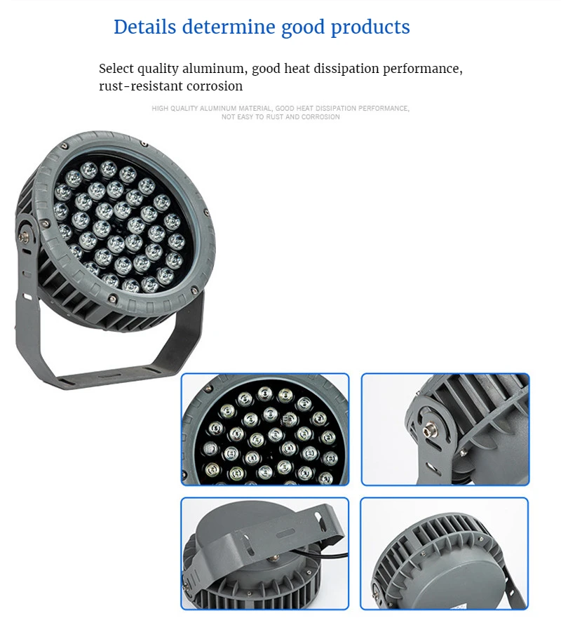 LED Wall Washer Outdoor Wall Projection Light Spotlights Water Proof Round Wheel Tree Light RGB Colorful Courtyard Garden Lamps