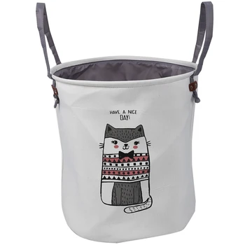 

Foldable Round Home Organizer Cotton Storage Baskets Bag For Baby Nursery,Toys,Laundry,Baby Clothing