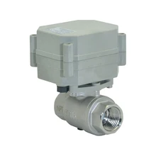 DC 5В/12В/24В 2-ходовой моторизованный шаровой клапан NPT/BSP 1/2 ''-1'' Электрический шаровой кран CR2-01, Нержавеющая сталь 304