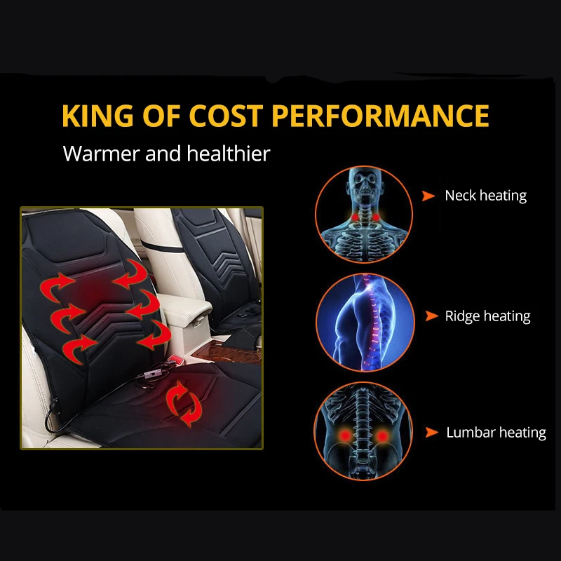 Najtaniej AUTOYOUTH termostat fotelik samochodowy poduszka rozgrzewająca poduszka grzewcza poduszka siedziska zimowego pojedyncza poduszka siedzisko w stylu czarnej fali