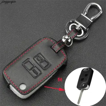 

Leather Flip Remote Car Key Case Cover 2 Button For Toyota Camry RAV4 Tarago For Lexus Fob Cover