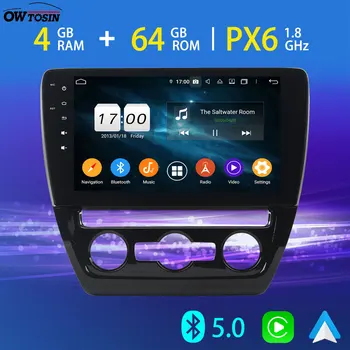 

10.1'' PX6 4+64G Android Car Multimedia Player For Volkswagen VW Sagitar Jetta Bora Bluetooth 5.0 Tethering GPS 4G LTE DSP Radio