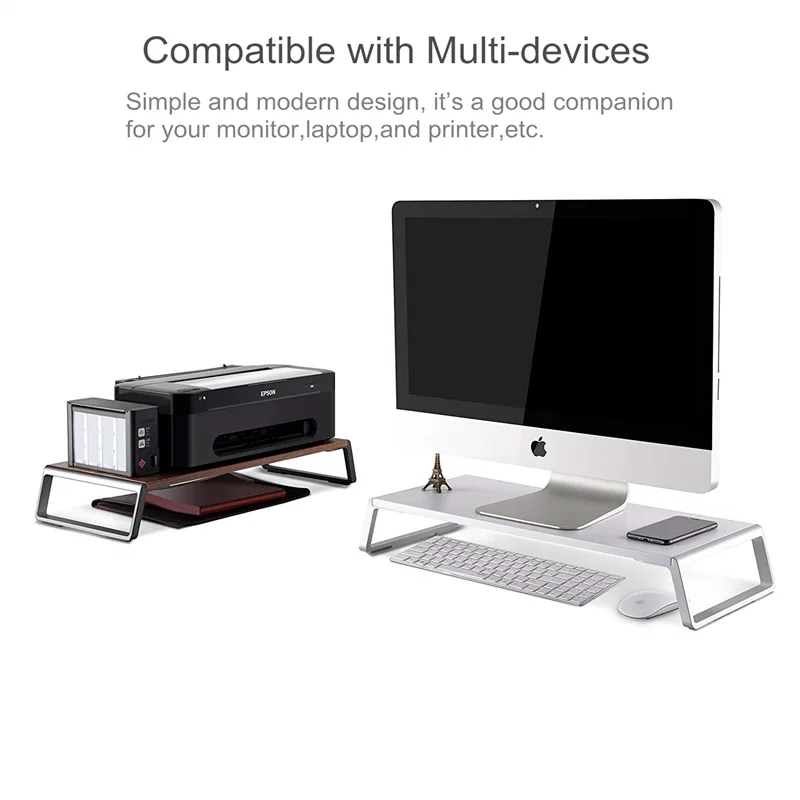 Держатель монитора Для iMac MacBook lcd дисплей принтер, настольный органайзер для ноутбука крепкая платформа тв крепление экран повышающая подставка