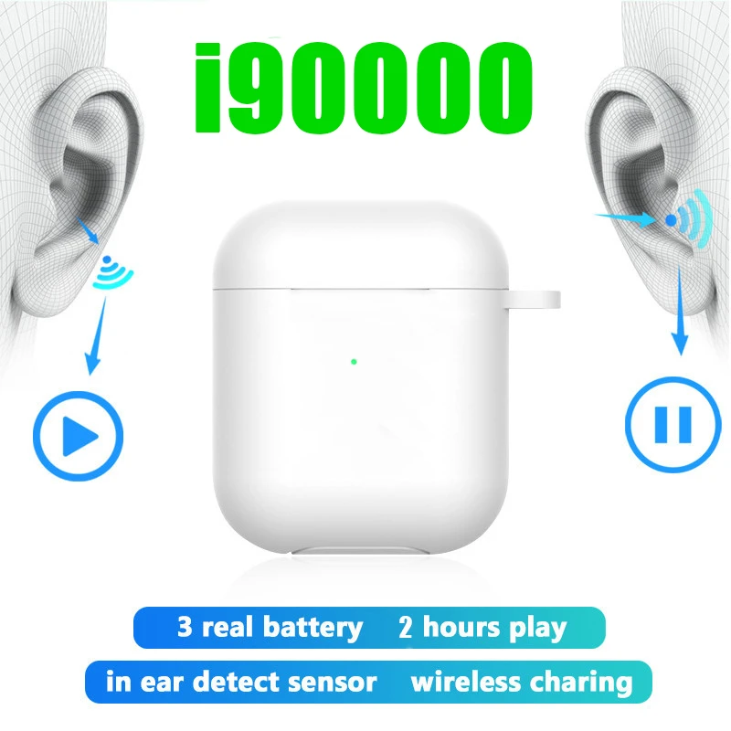 

Original i90000 tws 1:1 Size In ear detect sensor wireless earbuds 1536u H1 chip pk i9000tws i10000 i20000 i50000tws