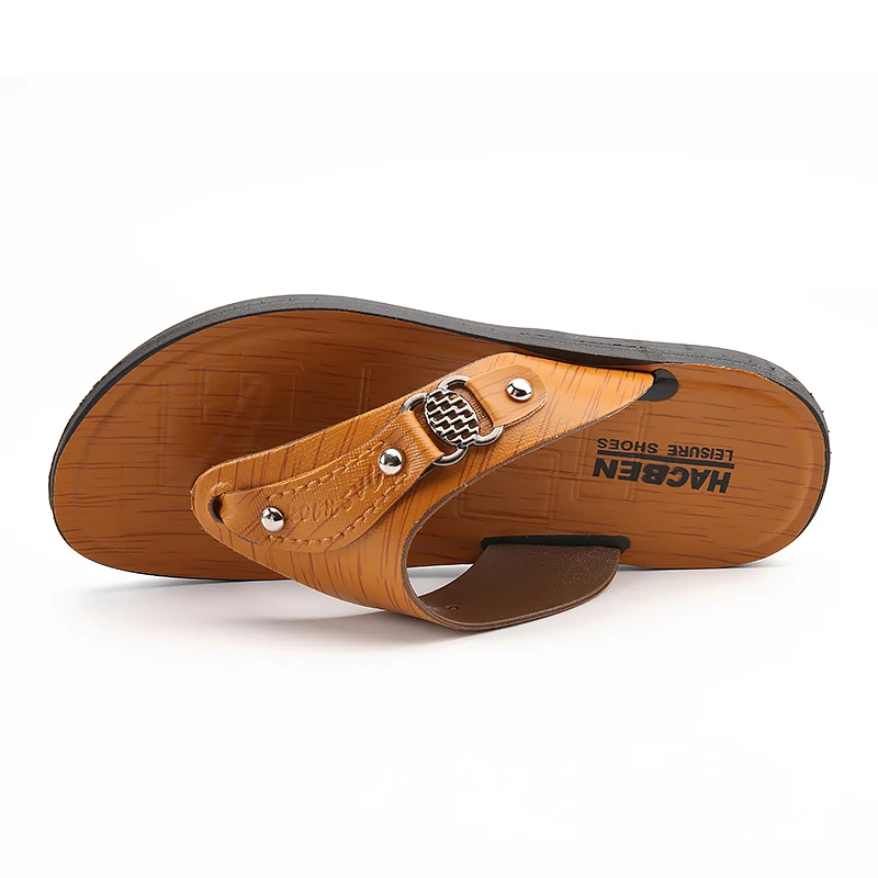 New Summer Men Slippers Fashion Beach Sandals Breathable Comfort Men Casual Shoes Non-slip Flip Flops T-Strap Open Toe Slippers