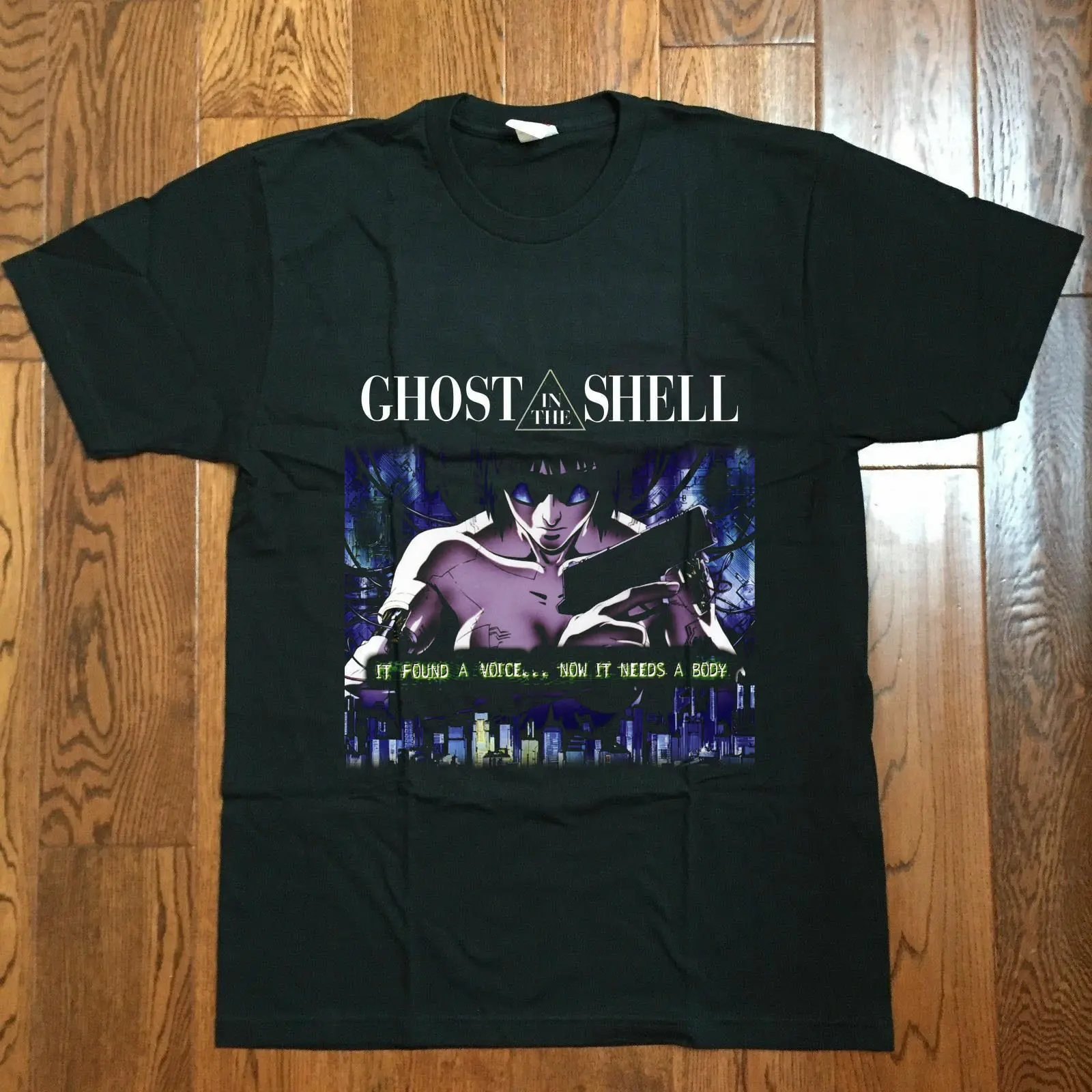 Ghost In The Shell Винтажная Футболка с принтом 80S Manga аниме США Размер S 2Xl | Мужская одежда