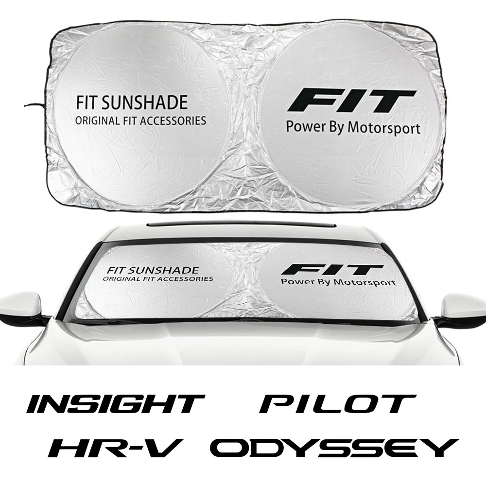 Car Windshield Sunshade Cover For Honda Fit Insight Pilot Hrv Odyssey