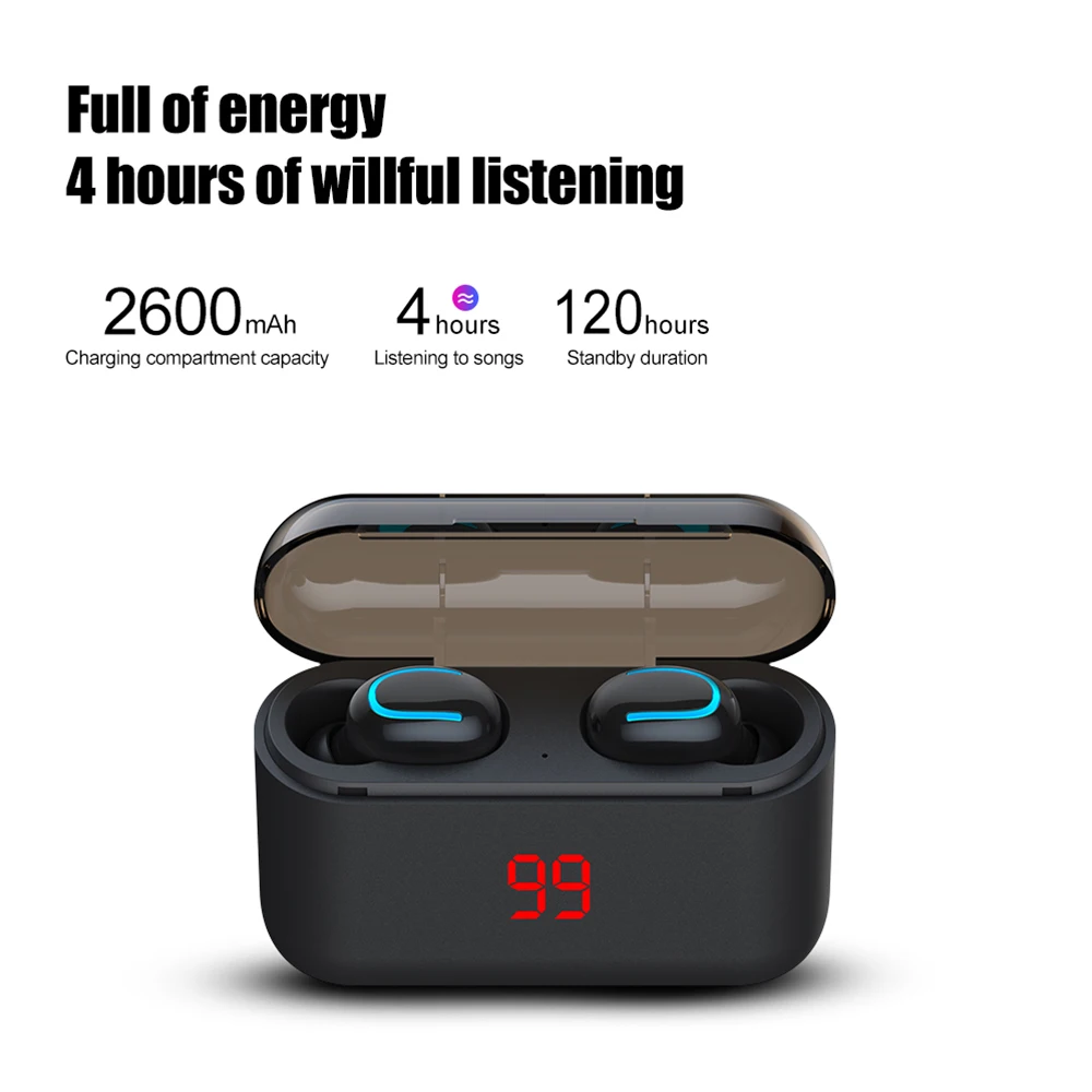 Q32 TWS Bluetooth 5 0 наушники HBQ беспроводные головные уборы спортивные свободные 3D