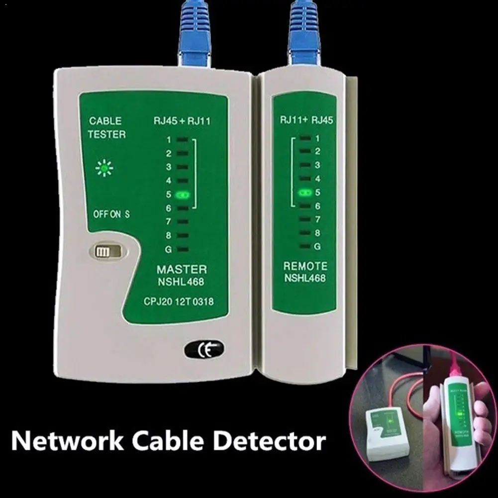 

Network Lan Cable Tester Test Rj45 Rj-11 Cat5 Utp Ethernet E Tester Network Portable 8P Cable Rj11 Cat5 6 Tool D5K3