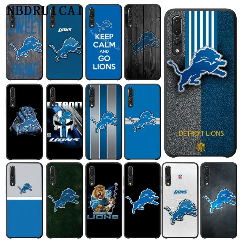 

NBDRUICAI detroit lions rugby High Quality Phone Case for Huawei P9 10 lite P20 pro lite P30 pro lite Psmart mate 20 pro lite