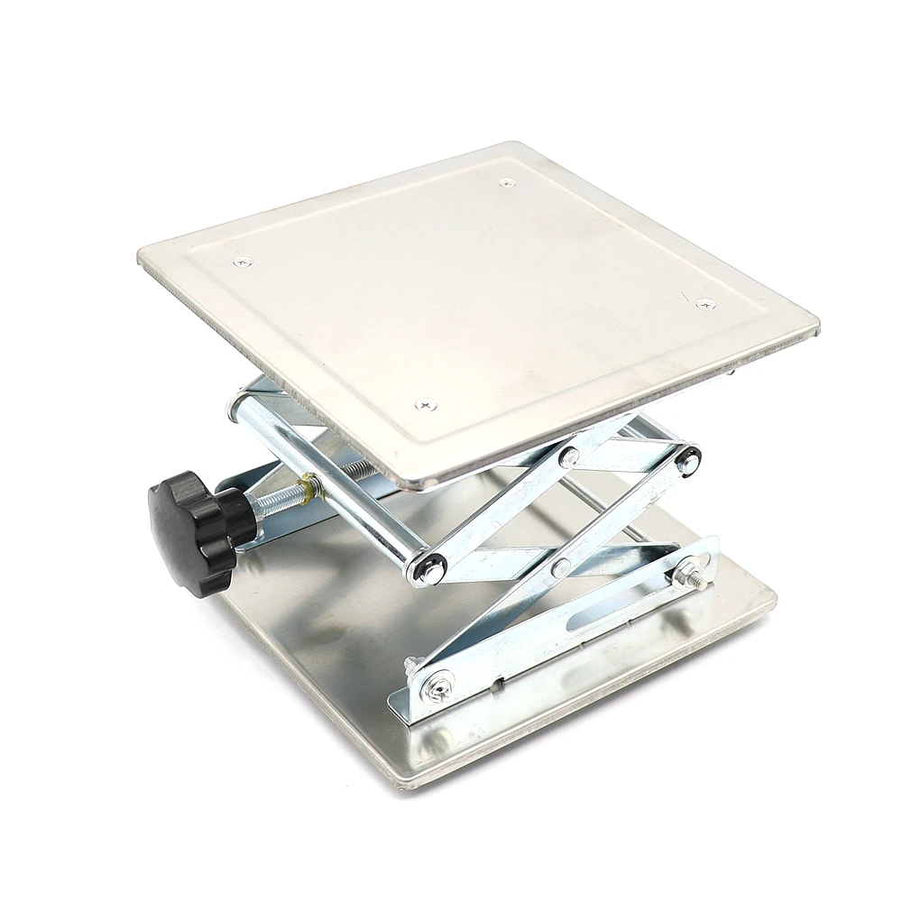 6X6'' Stainless Steel Lab Lift Lifting Platforms Lab Jack Scissor Stand