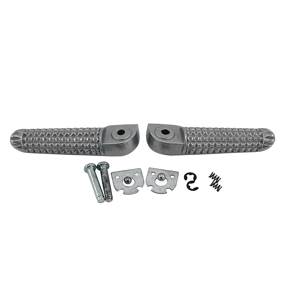 Repose-pieds Avant Pour Yamaha YZF R1 / R6 - Compatible Modèles 1998-2025, En Alliage Aluminium Usiné, Design Chromé Sportif