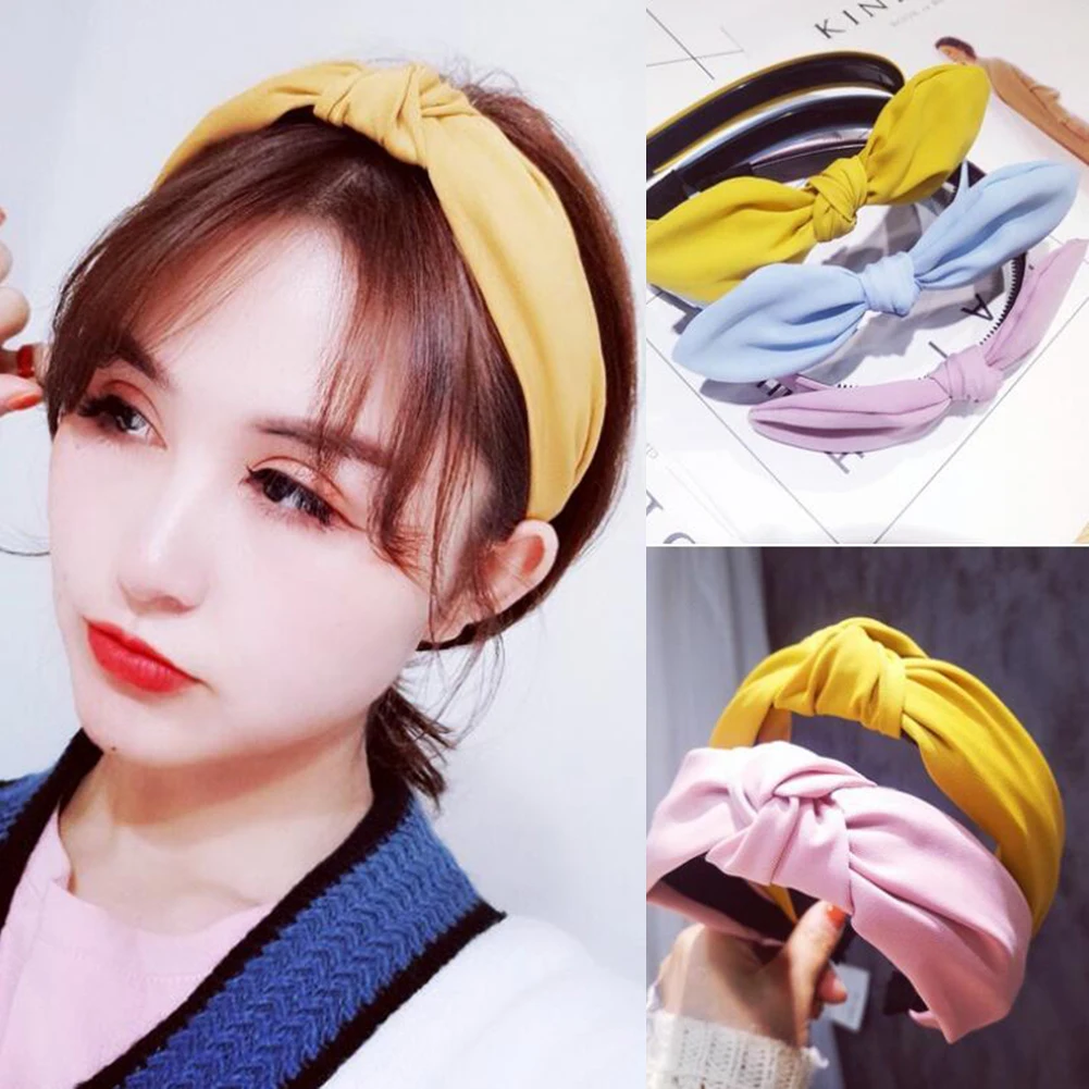 

Hairband Rabbit Ears Cloth Bow Headband Women Girls Hair Head Hoop Bands Accessories For Girl Hairbands Headwear