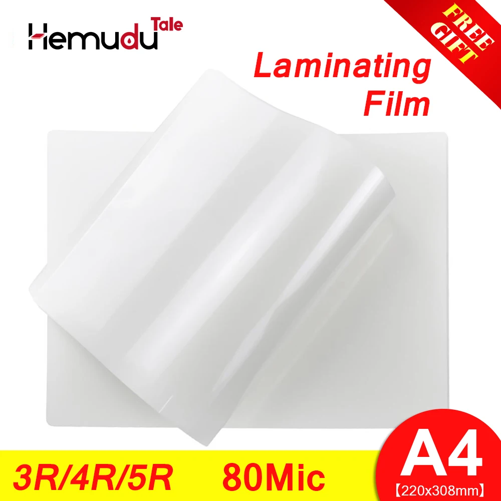 Термоламинирующая пленка A4/3R/4R/5R 80mic PET + EVAfor для визиток прочный клей пластик