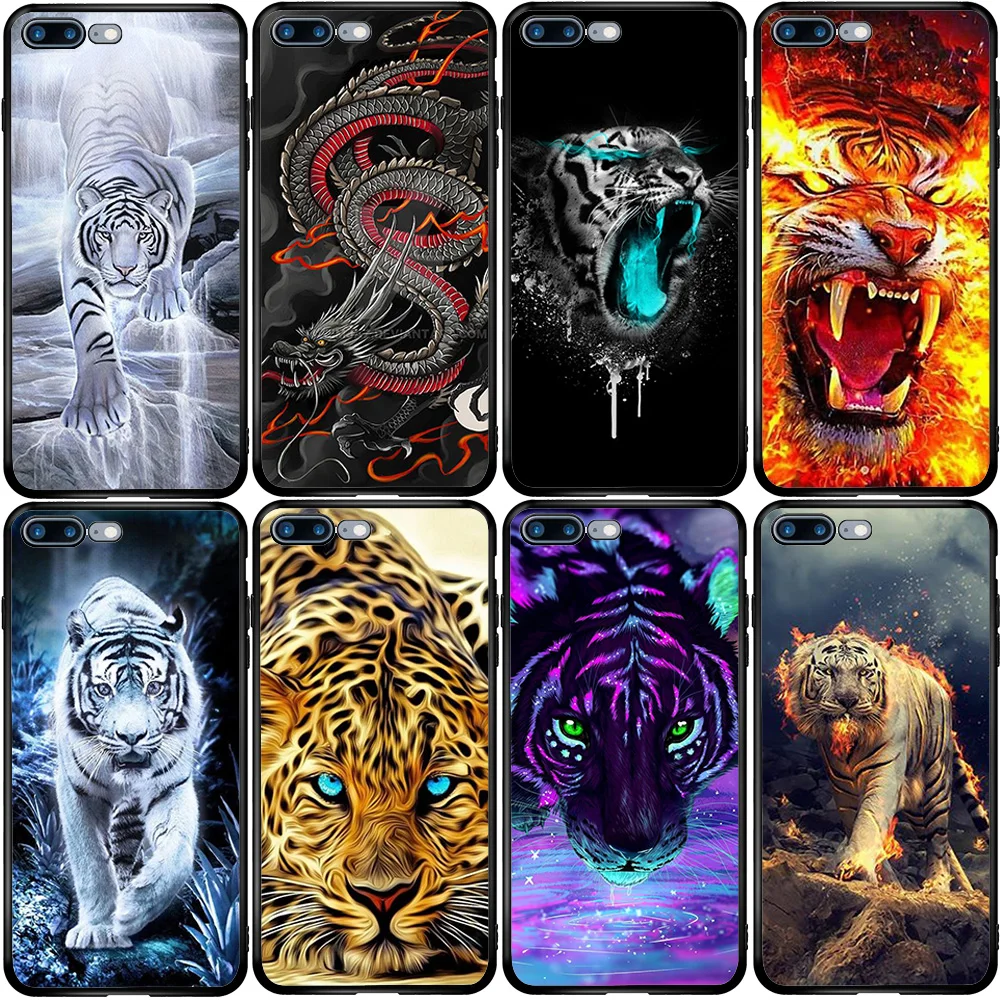 Чехол для Xiaomi Redmi Note 8T 10T 9S 9A 8A A3 A2 A1 Pro Lite Black Shark Mix Max Tiger Dragon | Мобильные телефоны и