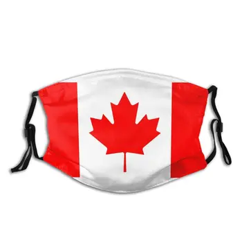 

Canada Standard Flag Reusable Mouth Face Mask Anti Haze Dustproof Mask With Filters Protection Cover Respirator Mouth Muffle