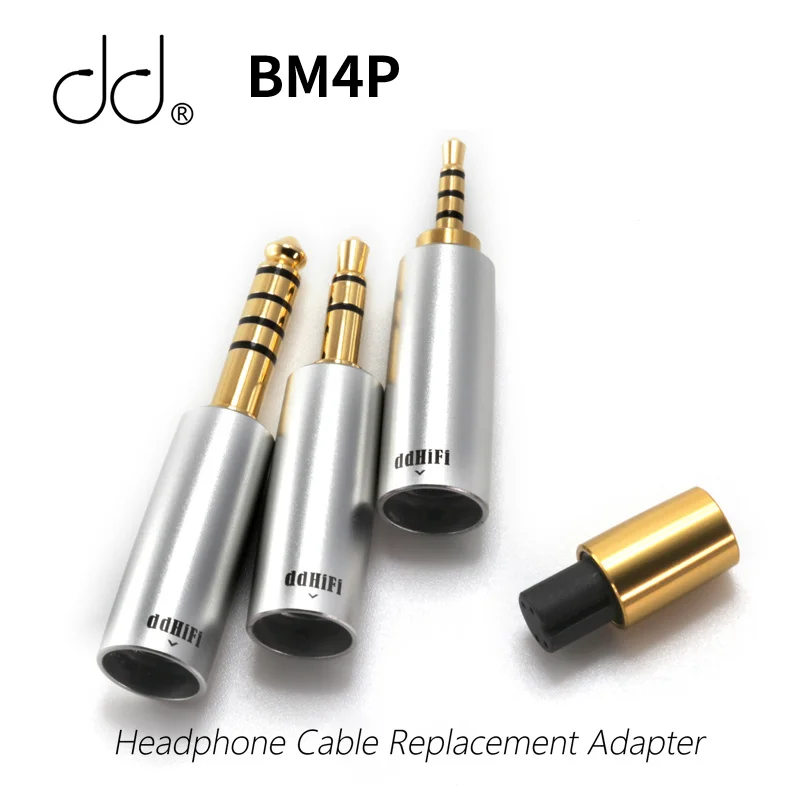 

DD BM4P Headphone Cable Replacement Adapter 6063 Aluminum Alloy High Purity 24K Gold -plated Copper