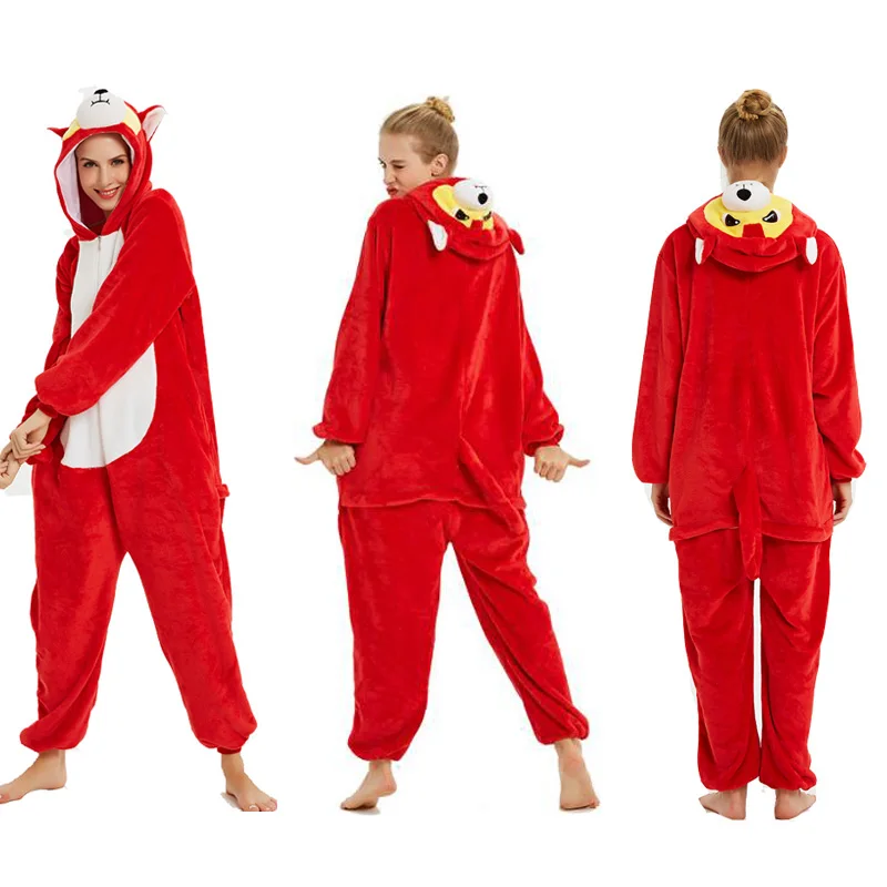 Унисекс Onesie Оптовая продажа животных мультфильм Синий стежок кигуруми Единорог