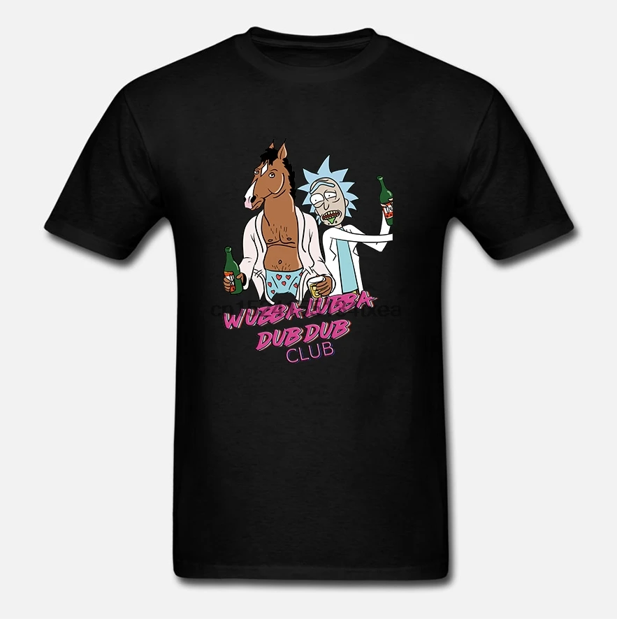 Крутая Мужская футболка BoJack x с изображением Рика Санчеса |