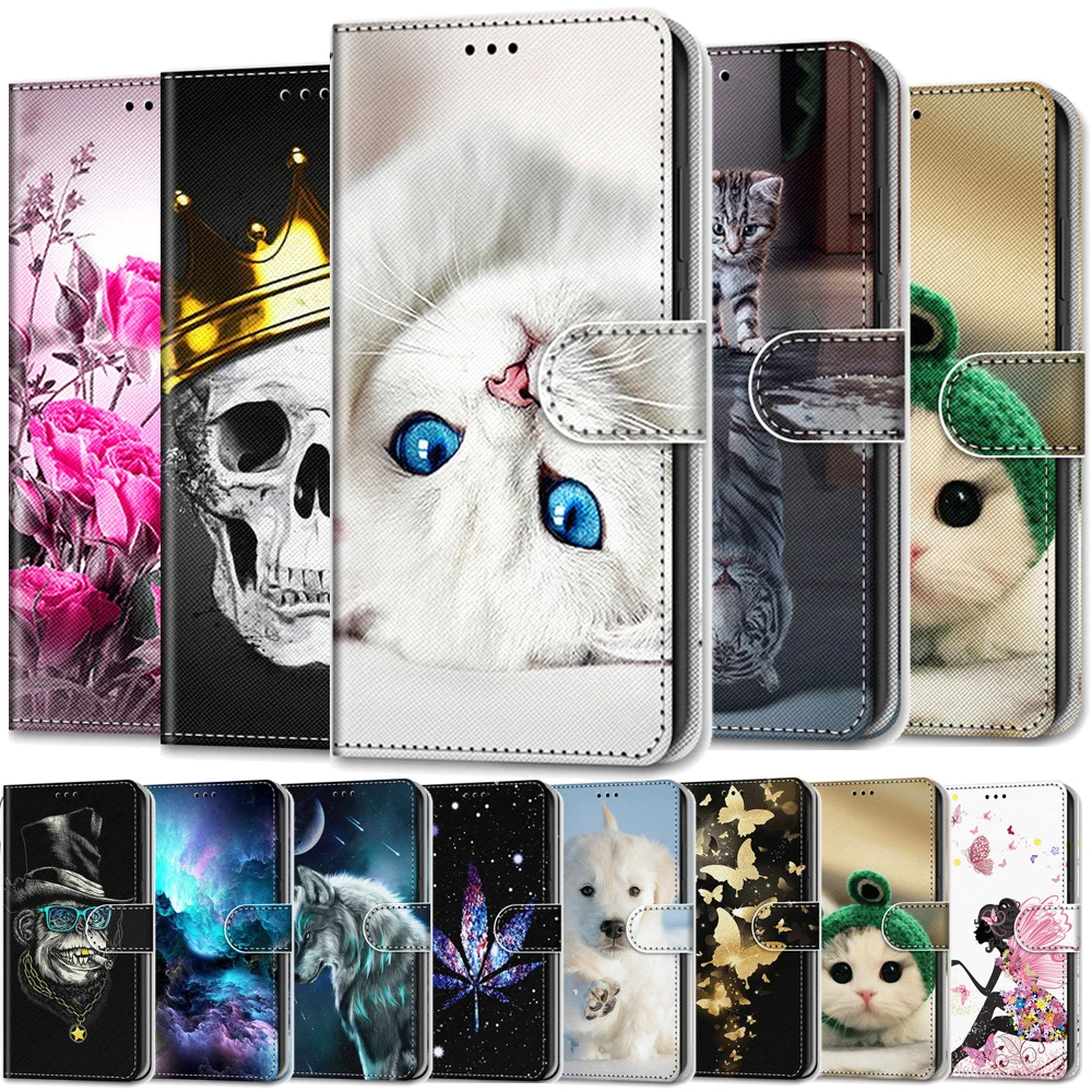 Чехол-Кошелек для Huawei Y3 Y5 Y6 Lite 2017 кожаный чехол-книжка P smart Z / II роскошный чехол с