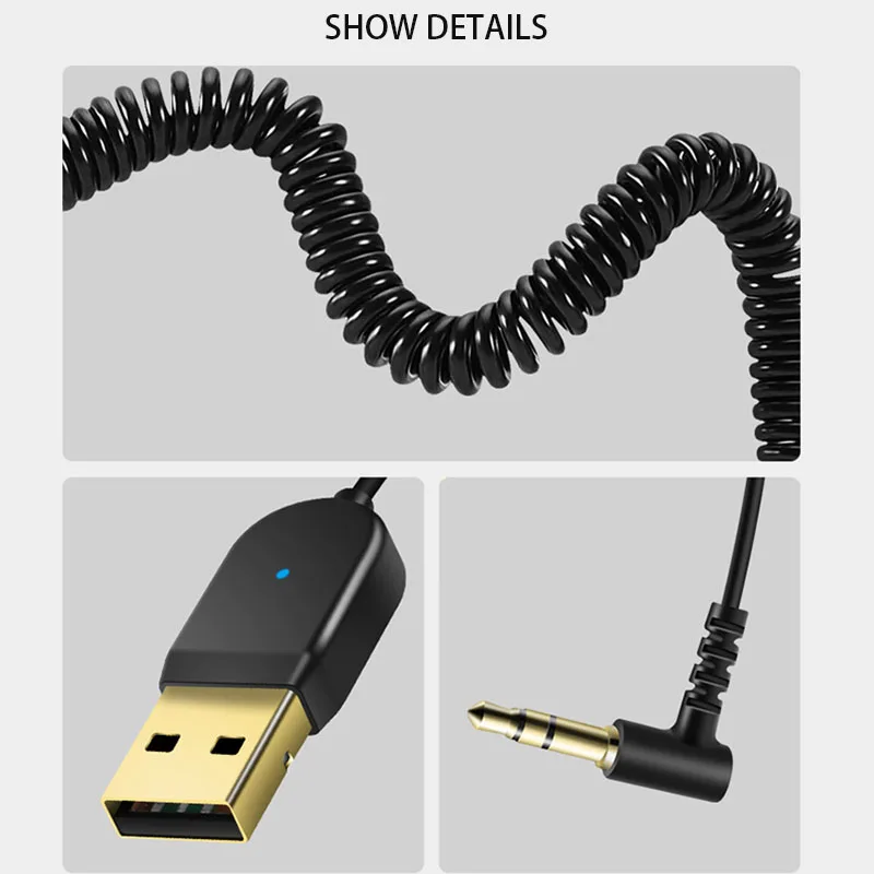 Bluetooth 5,0 приемник динамик преобразователь звука USB Bluetooth адаптер для Xiaomi Tv кабель программный ключ для автомобиля 3,5 мм разъем Aux