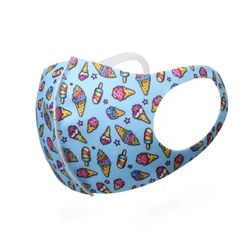 

5/10 Pcs Face Maske For Germ Protection Child Cotton Face Maskswashable And Reusable Cloth Facemask Kids Cartoon Print Bandana