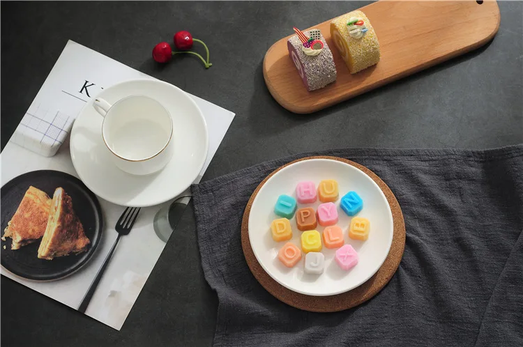 Письмо Силиконовая форма «сделай сам» форма для шоколада силиконовые лопатки для выпечки печенье конфеты сахарное мыло торт 3D формочка, Инструменты для декорирования щетка