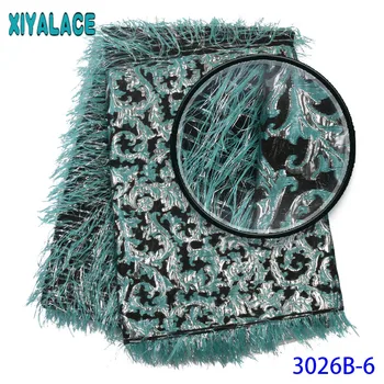 

Embroidery Brocade Lace Fabric 2019 High Quality african lace fabric 5yards french nigerian brocade lace for wedding 3026b