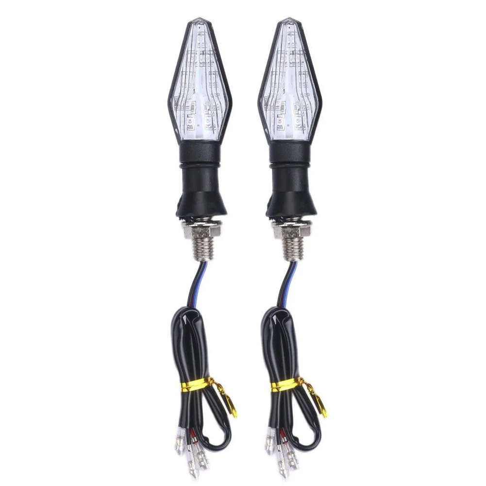 12 LED Flexible Dual Color Universal Lamp Blinker Signal Light Turn Indicator Motorcycle Super Bright 1 Pair |
