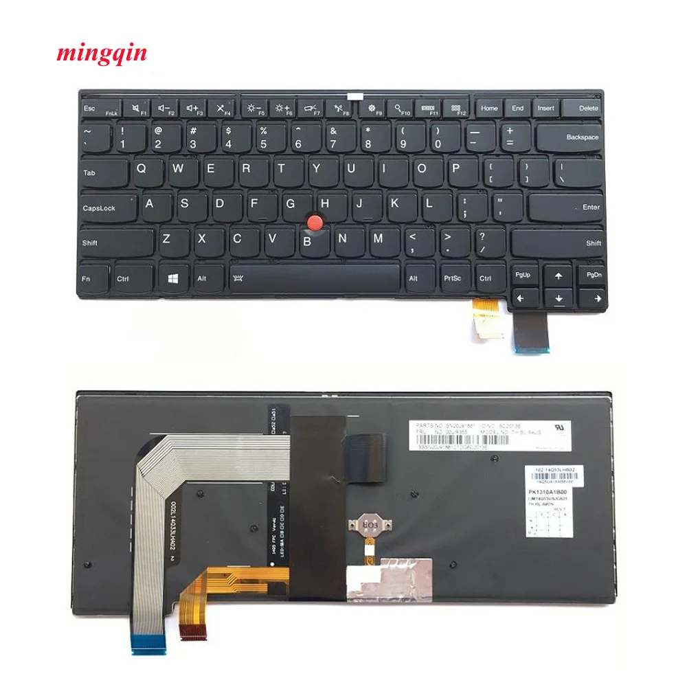 

New Original Laptop Keyboard For Lenovo ThinkPad T460P US Keyboard English with Backlit Backlight 00UR395 00UR355