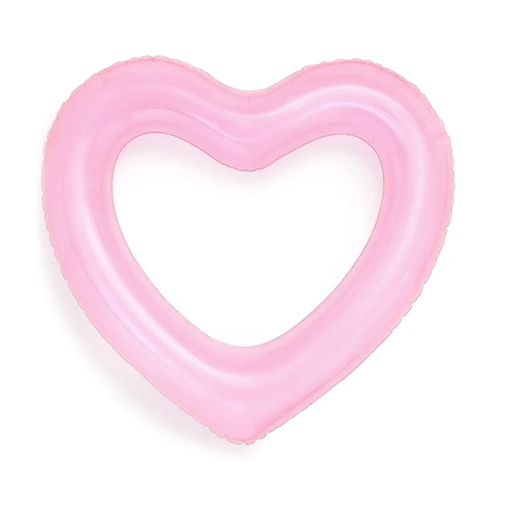 pink 90cm Сердце форма плавать ming кольцо гигантский надувной плавать морской воды поплавок игрушка-плот THJ99 - Цвет: pink 90cm