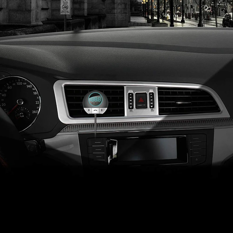 

Car Bluetooth Voice Translator 38 Languages Two-Way Real Time FM Hands-Free for Learning Travelling Business Meet