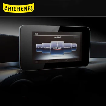 

For Mercedes-Benz GLA-Class X156 CLA C117 Car Accessories Navigation Screen Cover Acrylic Film Frame Trim Sticker Decoration