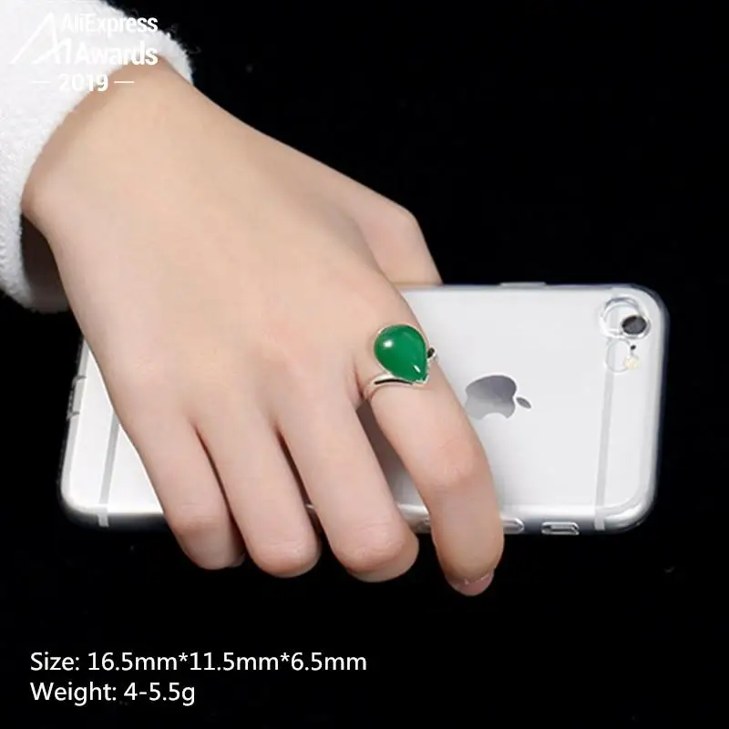 S925 прекрасный антикварный магазин изумрудные кольца роскошный вкус КАПЛЕВИДНАЯ