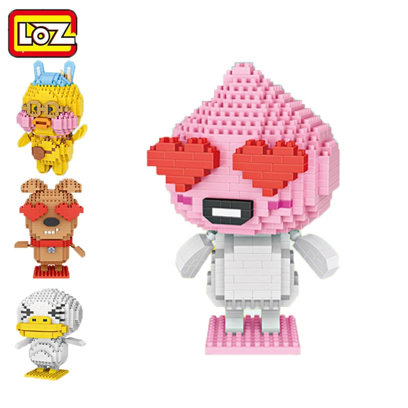 LOZ Mini Qute Kawaii собака утка мультфильм детский подарок пластиковый куб Алмазный