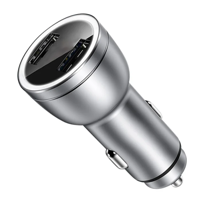 Автомобильное зарядное устройство 2 usb порта Быстрая зарядка зарядное устройство из алюминиевого сплава для автомобиля смартфон SP99