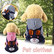 Hoodie Style Striped Dog Winter Clothes In USA | Eno Pet