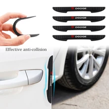 

4Pcs Rubber Crash Strips Car Door Side Bumper Anti-Collision Protector Sticker For Dodge Journey Ram 1500 Challenger Caliber