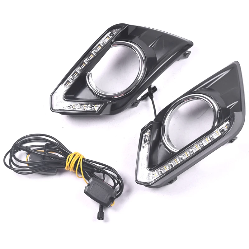 СВЕТОДИОДНЫЙ DRL Дневной светильник противотуманная фара автомобиля 12V для бега светильник s для Nissan X-Trail
