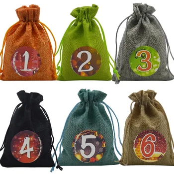 

Treat Candy Bag Hanging Set Delicate 24Pcs Advent Christmas Calendar Gift