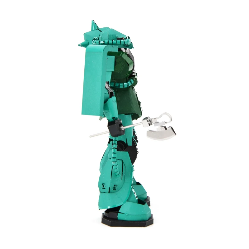 Металлическая 3D трехмерная головоломка Gundam mecha Сборная модель MS-06ZAKUII Zaku цветная версия
