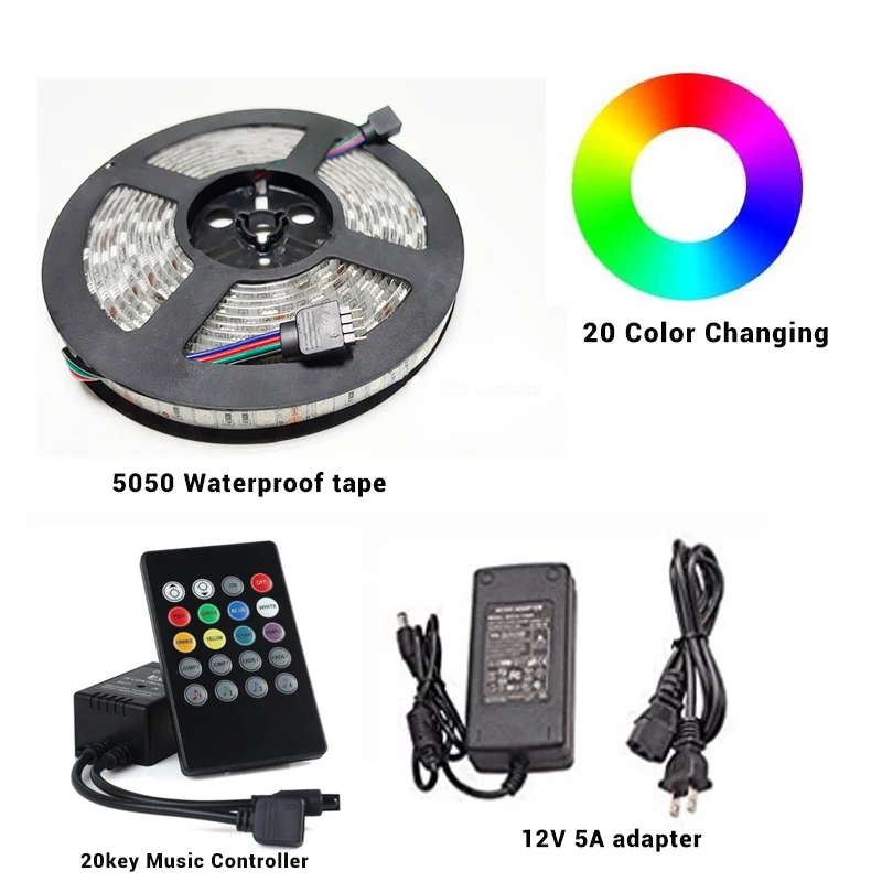 5050 防水灯条首图音乐控制器