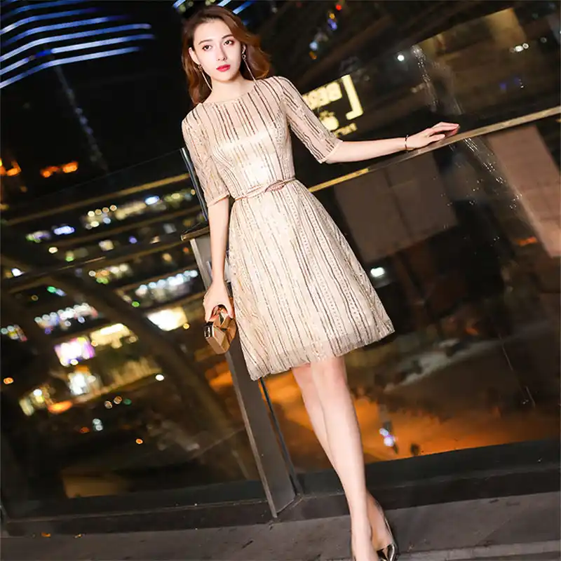 robe cocktail sequin