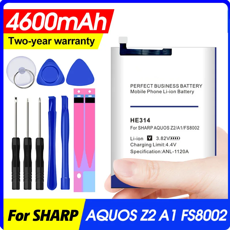 Аккумулятор 4600 мАч He314 для телефона Sharp Aquos Z2 A1 Fs8002 высокого качества | Мобильные