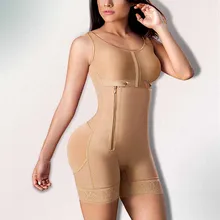 

Women Bodysuit Slimming Fajas Lace Body Shaper Double Compression Garment Abdominal Reinforcement