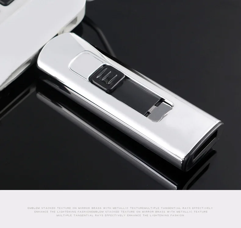 Креативные перезаряжаемые мини портативные электрические зажигалки USB ветрозащитные беспламенные сигары электронная зарядка прикуриватель без газа
